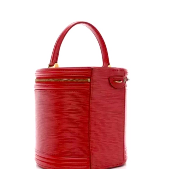 Louis Vuitton Cannes Vanity Red Leather Monogram Epi In Beautiful Condition! - Picture 3 of 11
